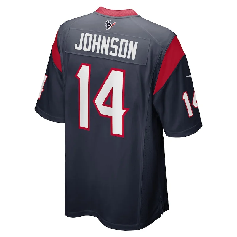 H.Texans #14 Tyler Johnson Navy Game Player Jersey Stitched American Football Jerseys-NFL Pro Bowl Jerseys -