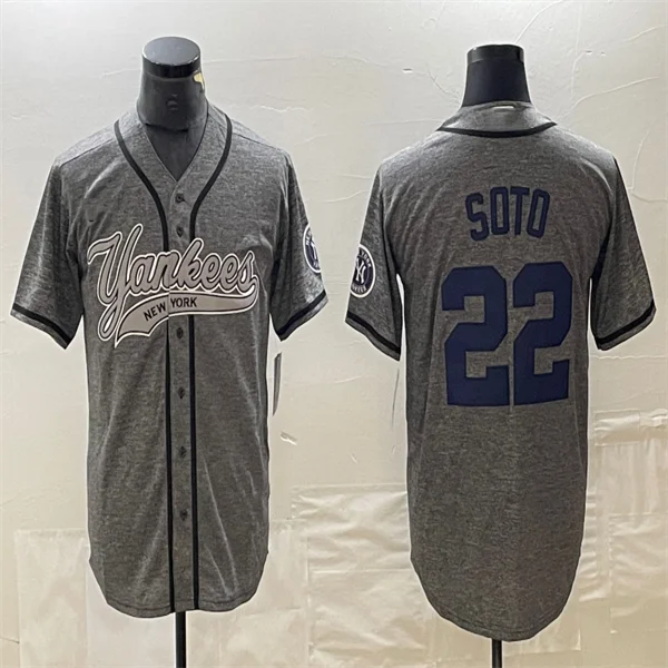 Los Angeles Dodgers #22 Juan Soto Gray Home Authentic Patch Jersey Baseball Jerseys-NBA Collector’s Basketball Jerseys -