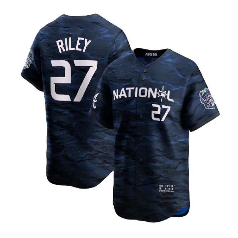 #27 Austin Riley National League 2023 All-Star Game Limited Player Jersey - RoyalBaseball Jerseys-NBA Throwback Jerseys -