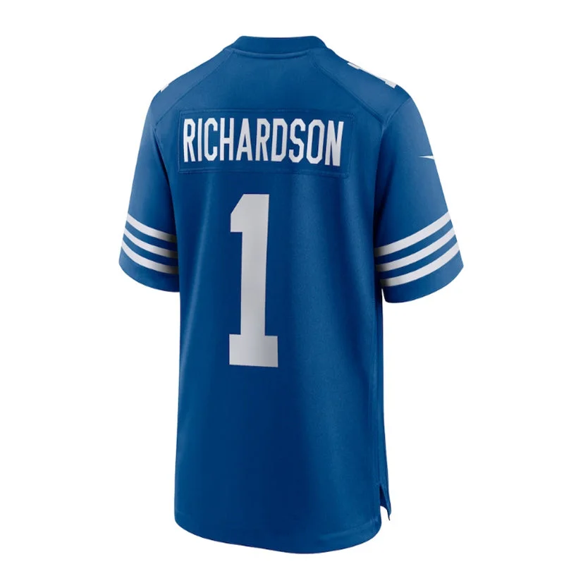 IN. Colts #1 Anthony Richardson 2023 Draft First Round Pick Alternate Game Jersey - Royal Stitched American Football Jerseys-NFL Youth Football Jerseys -