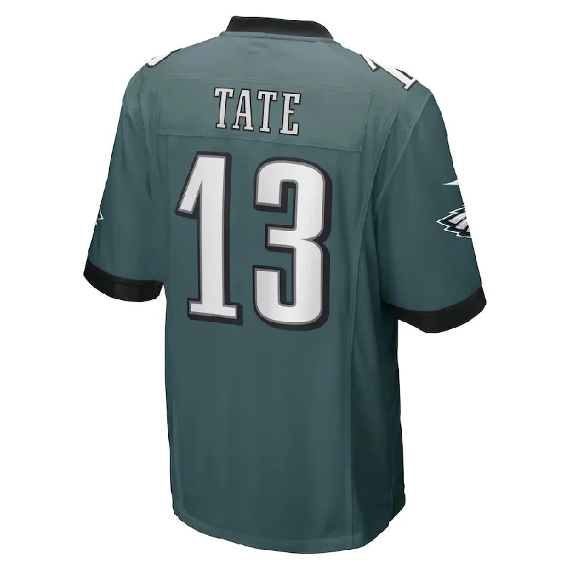 P.Eagles #13 Auden Tate Midnight Green Game Player Jersey Stitched American Football Jerseys-NFL Sports Fan Jerseys -