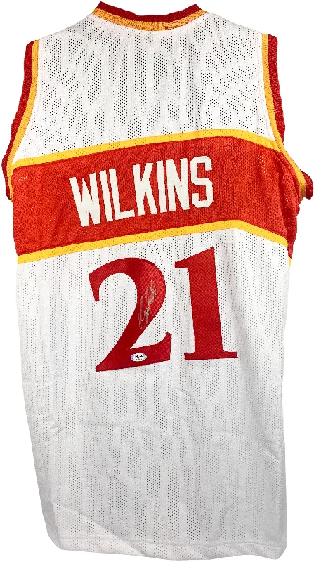 Dominique Wilkins autographed signed jersey NBA Atlanta Hawks PSA w/ COA Georgia-NBA 75th Anniversary Jerseys -