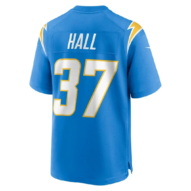 LA.Chargers #37 Kemon Hall Powder Blue Game Jersey Stitched American Football Jerseys-NFL Custom Player Jerseys -