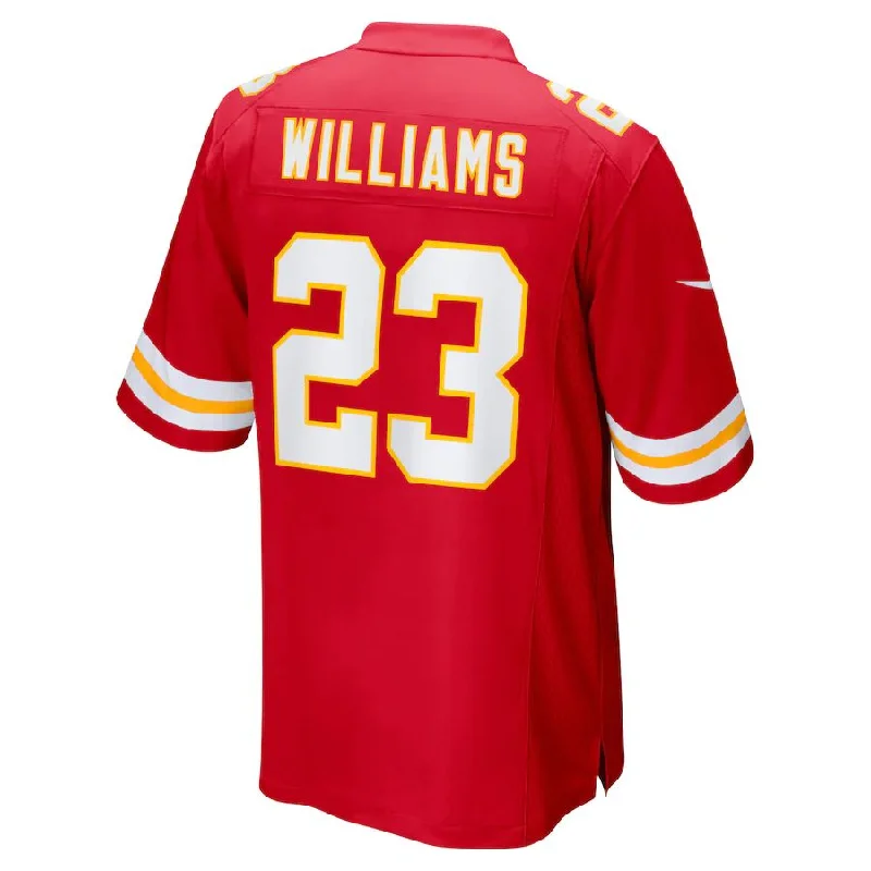 KC.Chiefs #23 Joshua Williams Red Game Player Jersey Stitched American Football Jerseys-NFL Hall of Fame Jerseys -