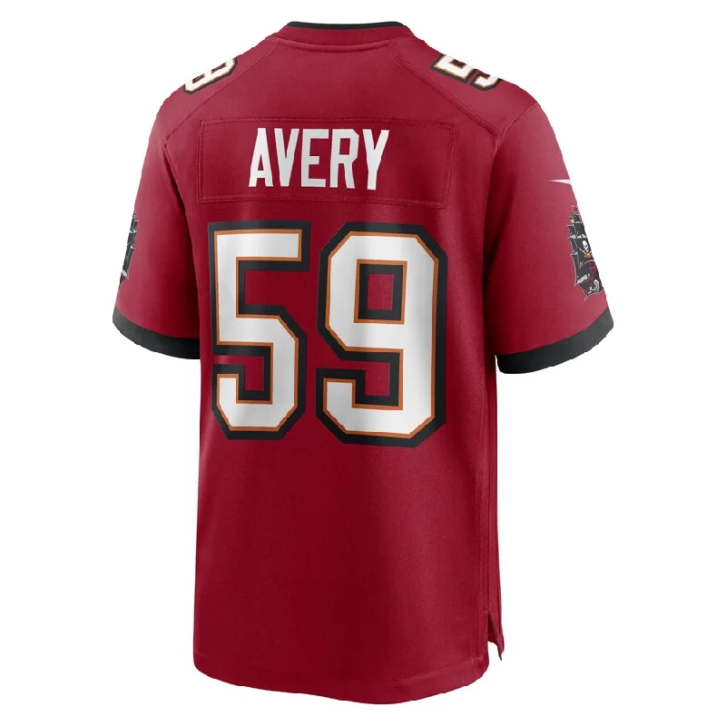 TB.Buccaneers #59 Genard Avery Red Game Player Jersey Stitched American Football Jerseys-NFL Supporter Jerseys -