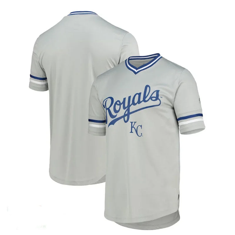 Kansas City Royals Replica V-Neck Jersey Baseball Jerseys-NBA Hardwood Classics Jerseys -