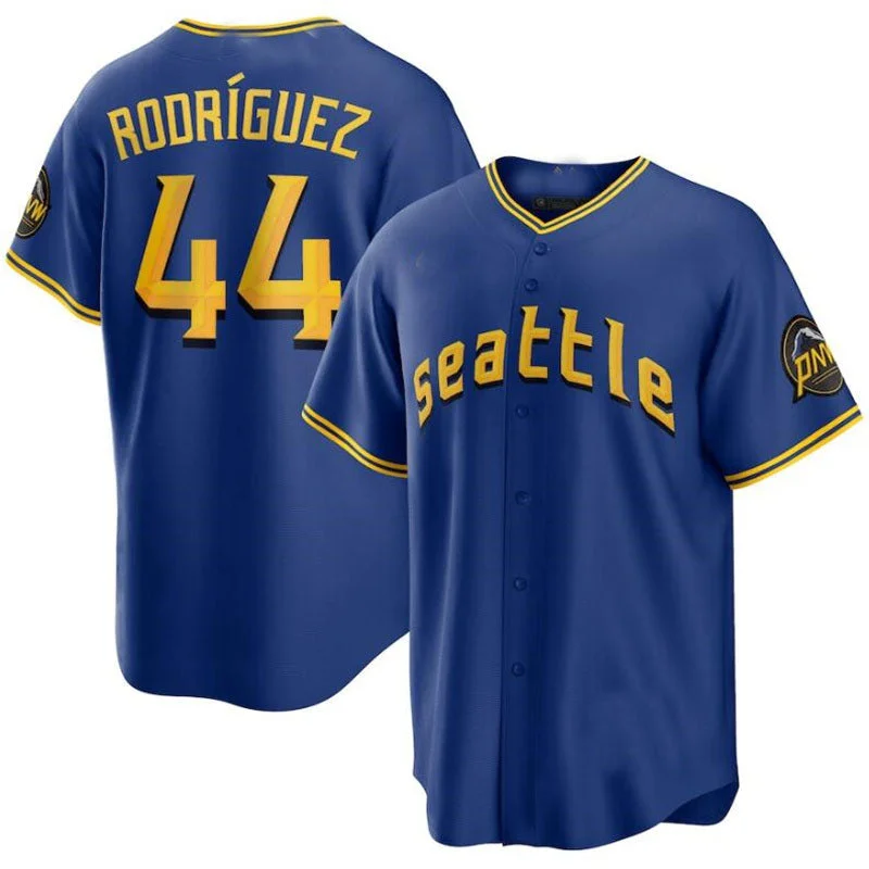 Seattle Mariners #44 Julio Rodriguez  Royal 2023 City Connect Replica Player Jersey Baseball Jerseys-NBA Special Edition Jerseys -