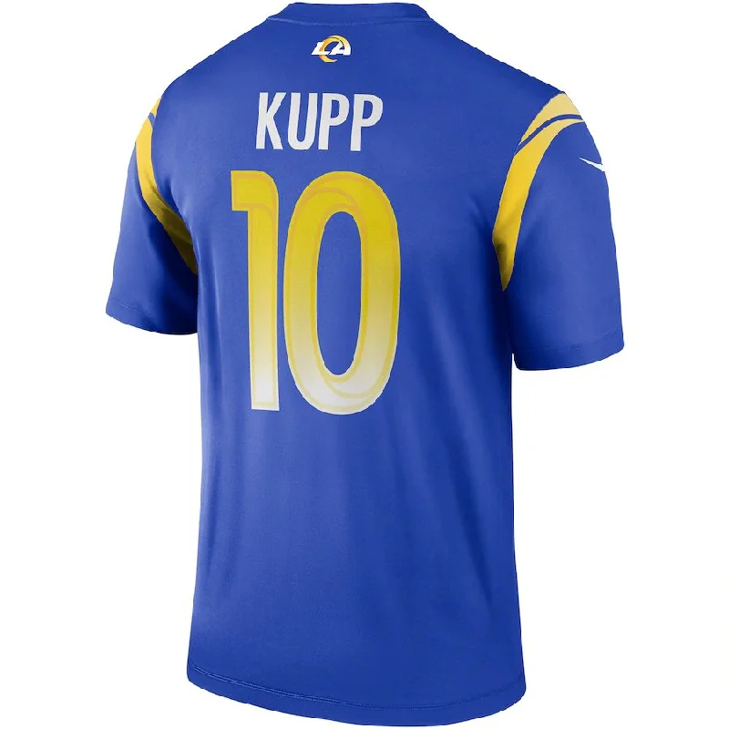 LA.Rams #10 Cooper Kupp Royal Legend Jersey Stitched American Football Jerseys-NFL Sideline Gear Jerseys -