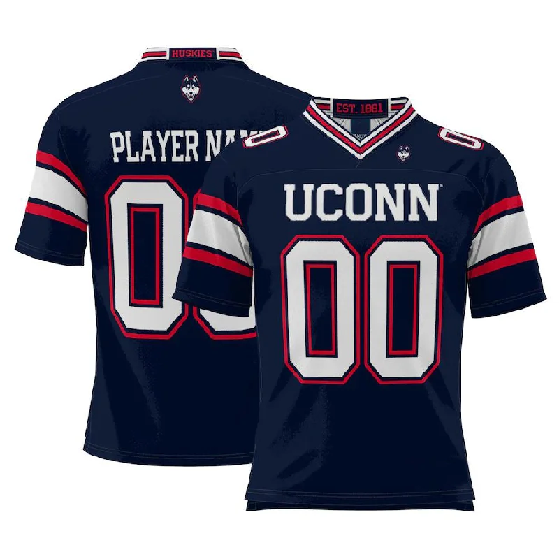 Custom U.Huskies ProSphere NIL Pick-A-Player Football Jersey Navy Stitched American College Jerseys-NBA Short Sleeve Jerseys -