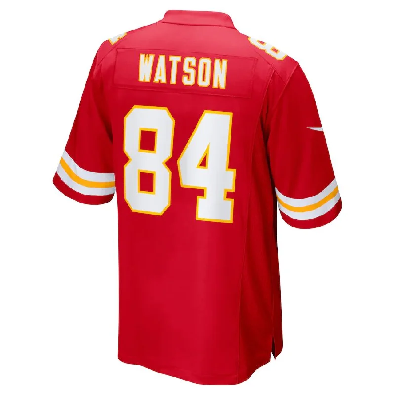 KC.Chiefs #84 Justin Watson Red Game Player Jersey Stitched American Football Jerseys-NFL Training Camp Jerseys -