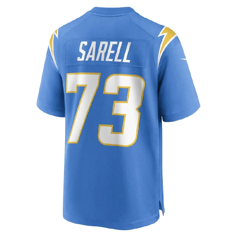 LA.Chargers #73 Foster Sarell Powder Blue Game Player Jersey Stitched American Football Jerseys-NFL Sideline Jerseys -