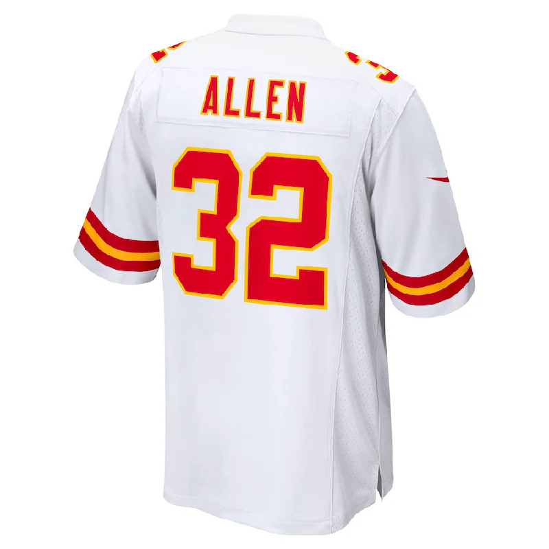 KC.Chiefs #32 Marcus Allen White Retired Player Game Jersey Stitched American Football Jerseys-NFL Big & Tall Football Jerseys -