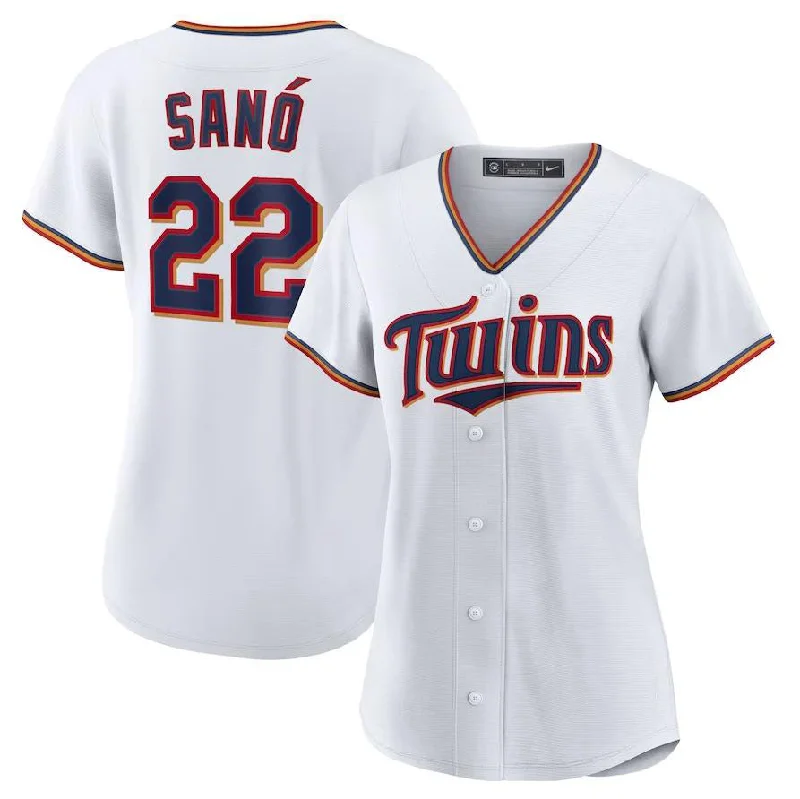 Minnesota Twins #22 Miguel Sano White Home Limited Player Baseball Jersey-NBA Nike Jerseys -