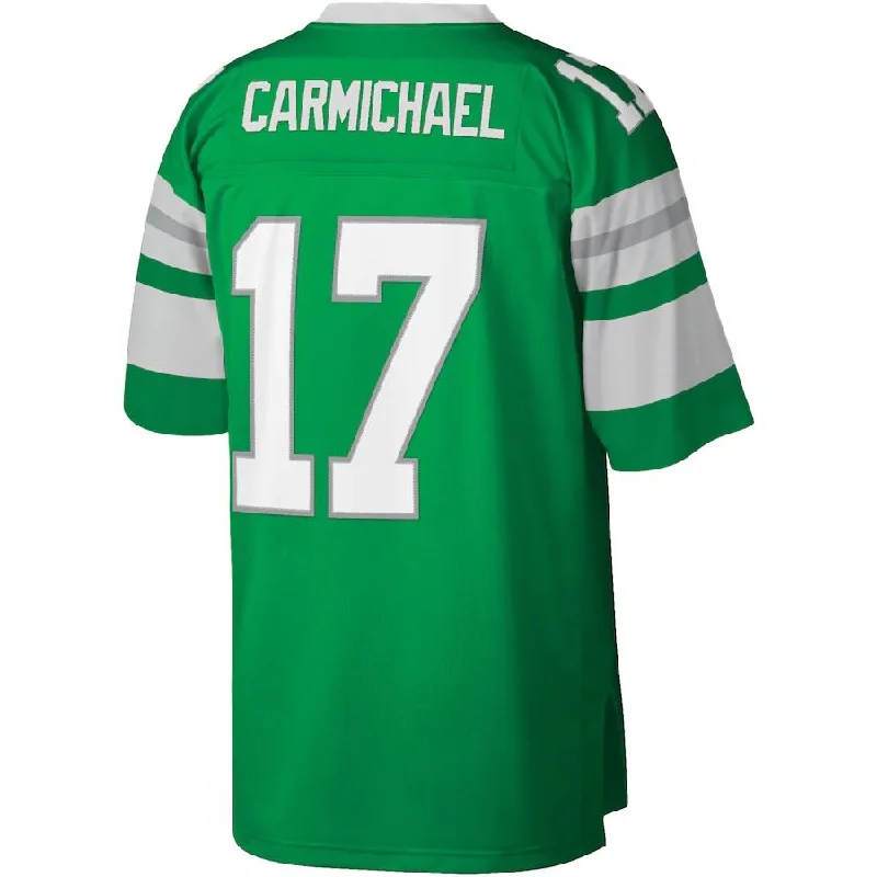 P.Eagles #17 Harold Carmichael Mitchell & Ness Kelly Green Legacy Replica Jersey Stitched American Football Jerseys-NFL Limited Edition Jerseys -