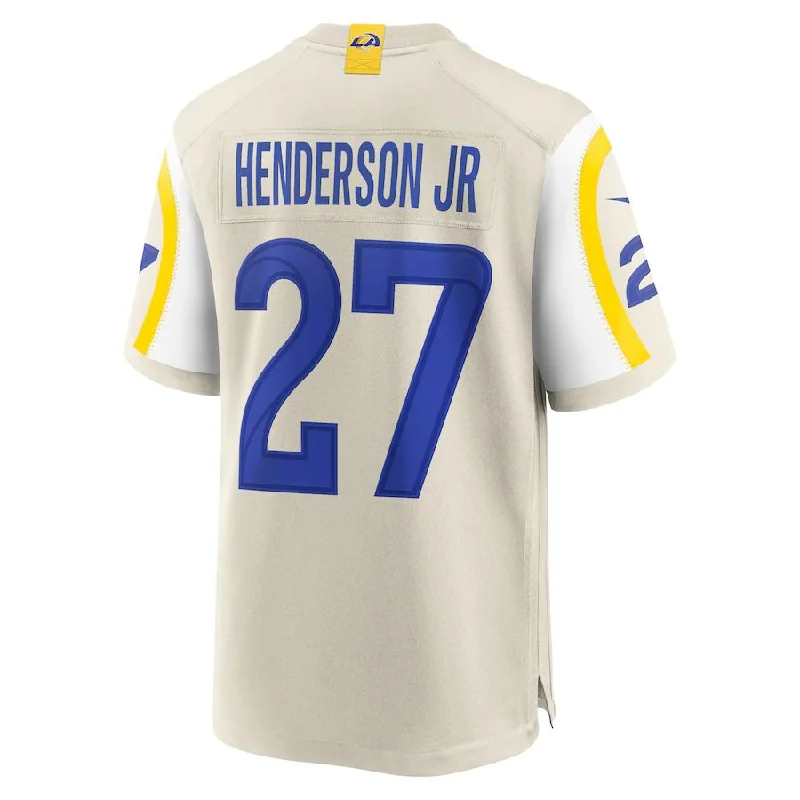 LA.Rams #27 Darrell Henderson Jr. Bone Player Game Jersey Stitched American Football Jerseys-NFL Classic Football Jerseys -