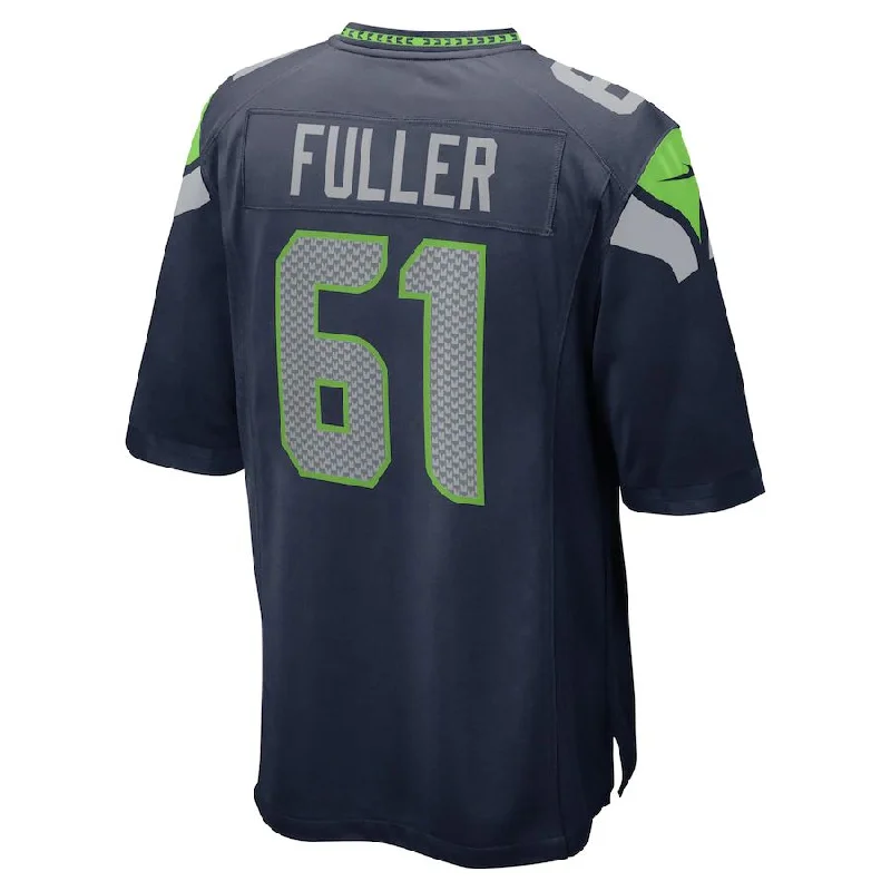 S.Seahawks #61 Kyle Fuller College Navy Game Jersey Stitched American Football Jerseys-NFL Vapor Limited Jerseys -