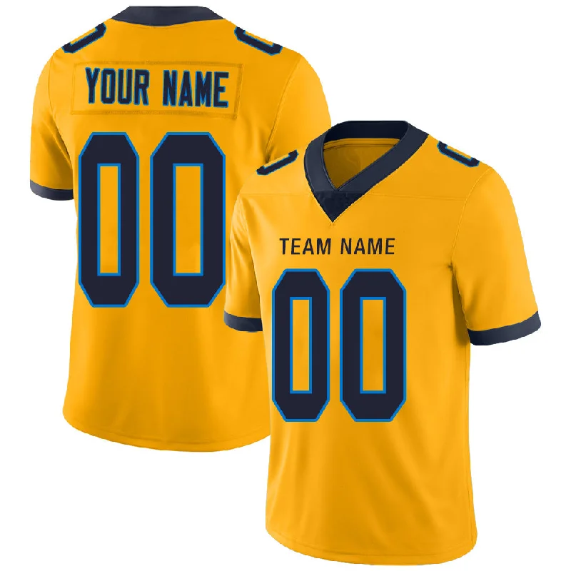 Custom LA.Chargers Stitched American Football Jerseys Personalize Birthday Gifts Gold Jersey-NBA New Season Jerseys -