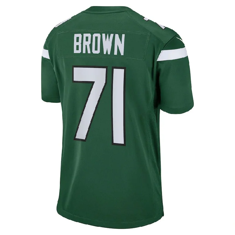 NY.Jets #71 Duane Brown Gotham Green Game Player Jersey Stitched American Football Jerseys-NFL Stylish Football Jerseys -