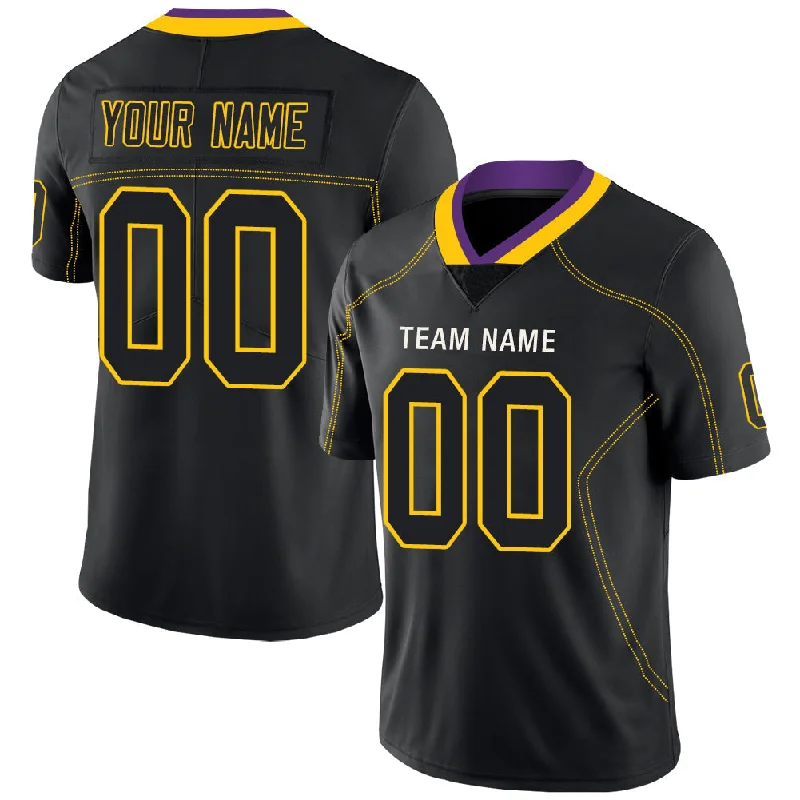 Custom MN.Vikings Stitched American Football Jerseys Personalize Birthday Gifts Black Jersey-NBA Personalized Jerseys -