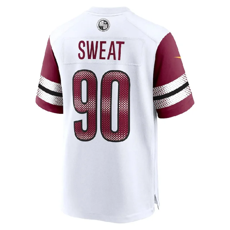 W.Commanders #90 Montez Sweat White Game Jersey Stitched American Football Jerseys-NFL Authentic Football Jerseys -