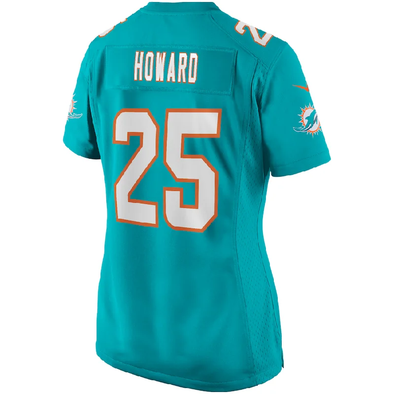 M.Dolphins #25 Xavien Howard Aqua Game Jersey Stitched American Football Jerseys-NFL Anniversary Edition Jerseys -