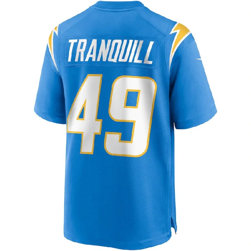 LA.Chargers #49 Drue Tranquill Powder Blue Game Jersey Stitched American Football Jerseys-NFL On-Field Jerseys -