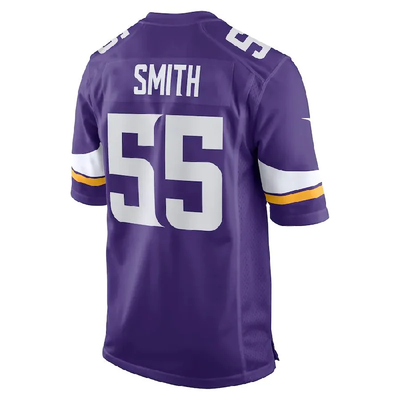 MN.Vikings #55 Za'Darius Smith Purple Game Jersey Stitched American Football Jerseys-NFL Short Sleeve Football Jerseys -