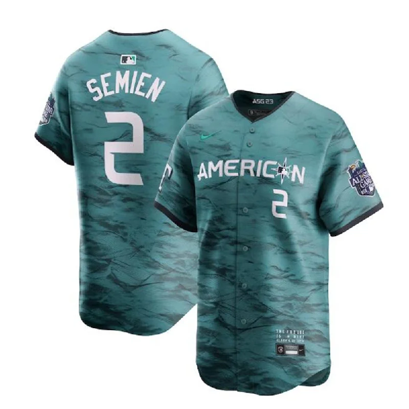 #2 Marcus Semien American League 2023 All-Star Game Limited Player Jersey - Teal Baseball Jerseys-NBA 75th Anniversary Jerseys -