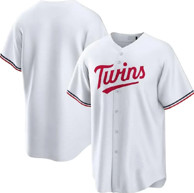 Minnesota Twins White Alternate Replica Team Jersey Baseball Jerseys-NBA Personalized Jerseys -