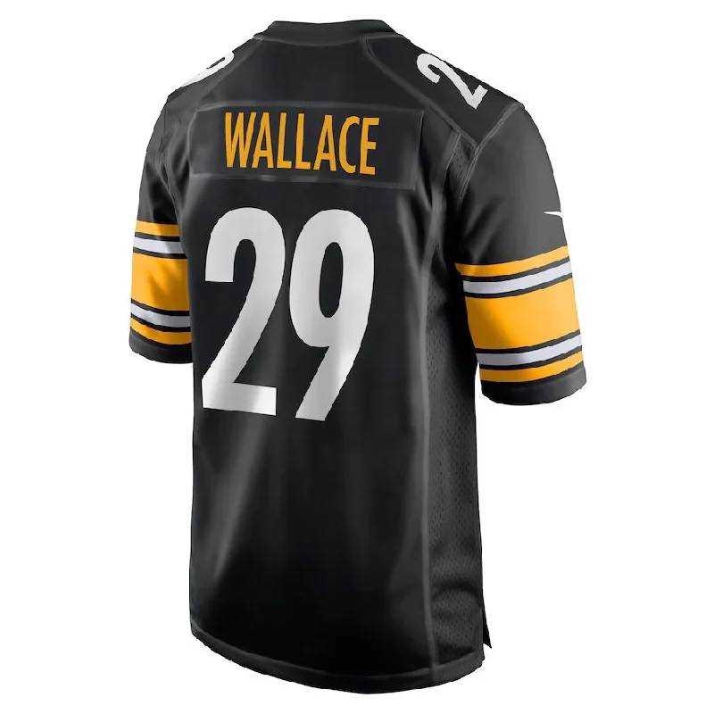 P.Steelers #29 Levi Wallace Black Game Player Jersey Stitched American Football Jerseys-NFL Performance Football Jerseys -