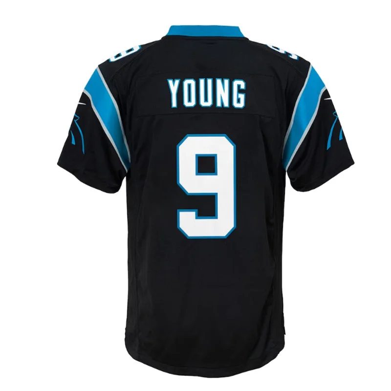 C.Panthers #9 Bryce Young 2023 Draft First Round Pick Game Jersey - Black Stitched American Football Jerseys-NFL Special Edition Jerseys -