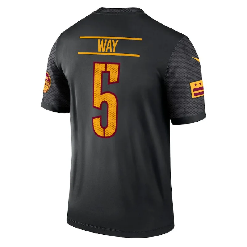 W.Commanders #5 Tress Way Black Alternate Legend Jersey Stitched American Football Jerseys-NFL Military Salute Jerseys -