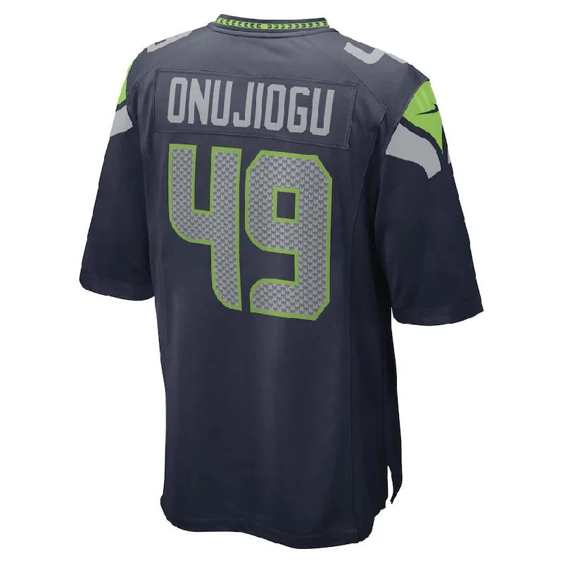 S.Seahawks #49 Joshua Onujiogu College Navy Game Player Jersey Stitched American Football Jerseys-NFL On-Field Jerseys -