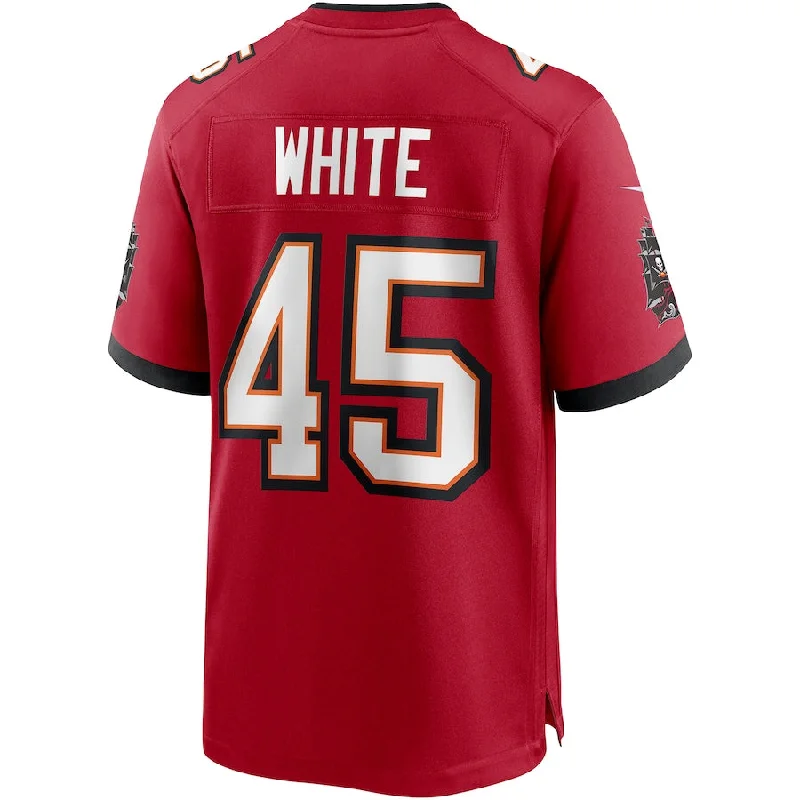 TB.Buccaneers #45 Devin White Red Player Game Jersey Stitched American Football Jerseys-NFL Customizable Football Jerseys -