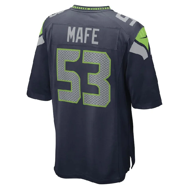 S.Seahawks #53 Boye Mafe College Navy Game Player Jersey Stitched American Football Jerseys-NFL Throwback Jerseys -