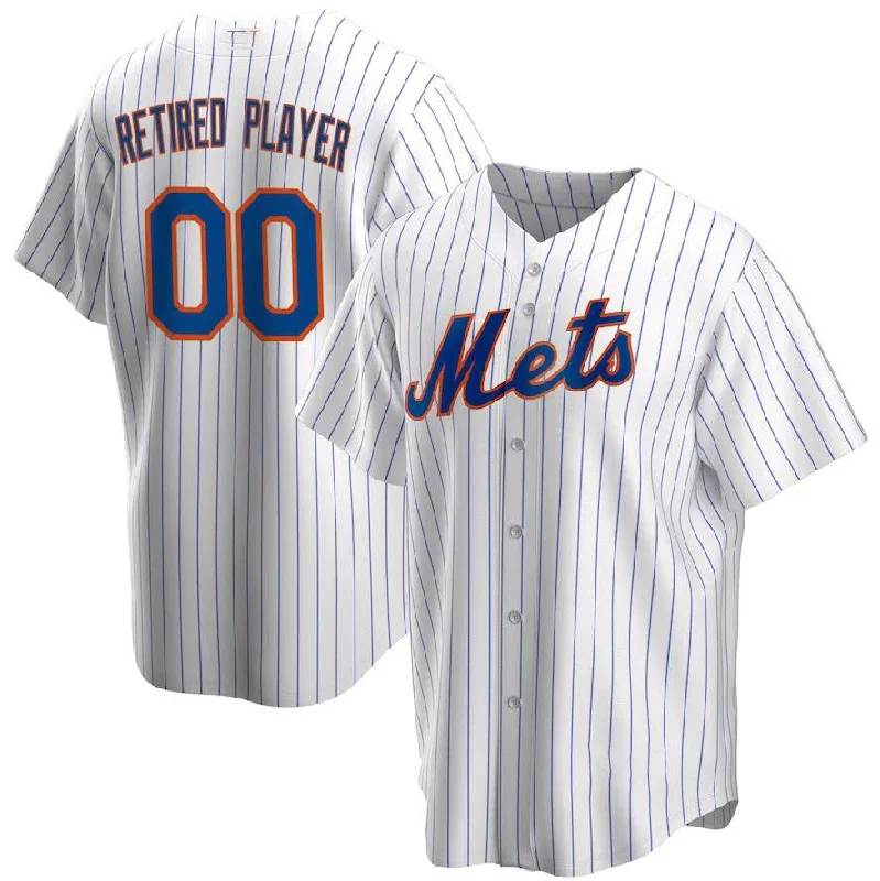 Custom New York Mets White Home Replica Custom Jersey Baseball Jerseys-NBA Celebrity Game Jerseys -