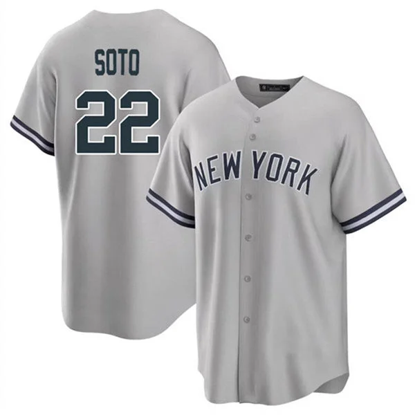 Los Angeles Dodgers #22 Juan Soto Gray Home Authentic Patch Jersey Baseball Jerseys-NBA Chinese New Year Jerseys -