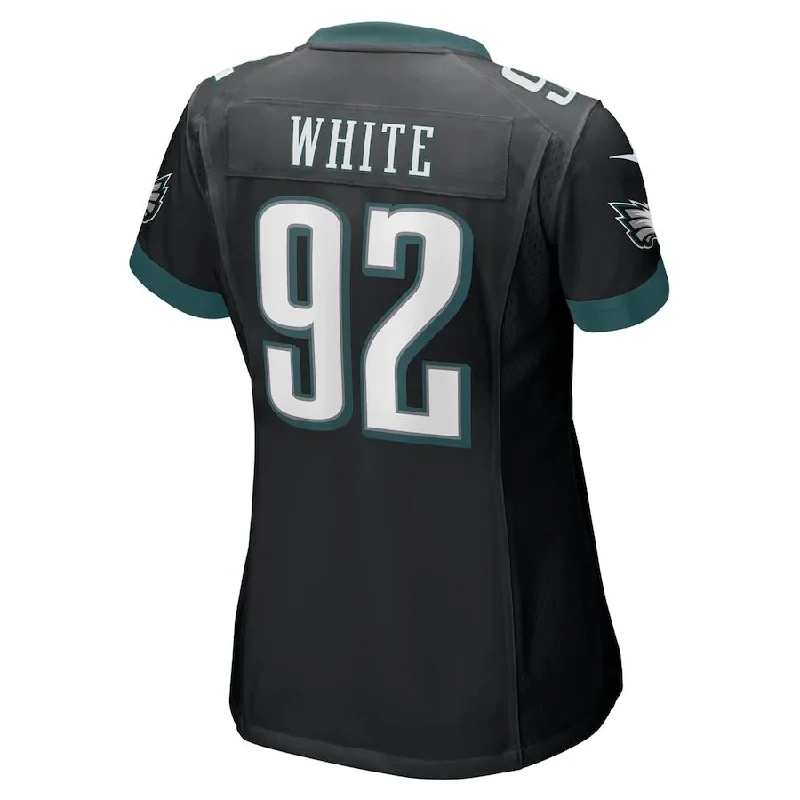 P.Eagles #92 Reggie White Black Retired Game Jersey Stitched American Football Jerseys-NFL Vapor Limited Jerseys -