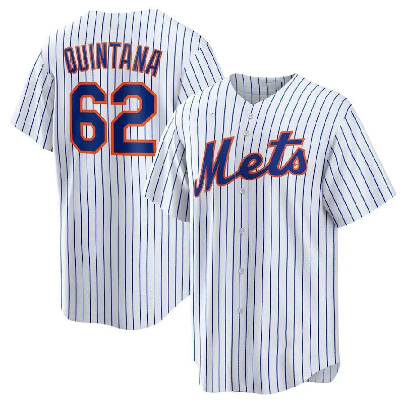 New York Mets #62 José Quintana White Home Replica Player Jersey Baseball Jerseys-NBA Men's Authentic Jerseys -