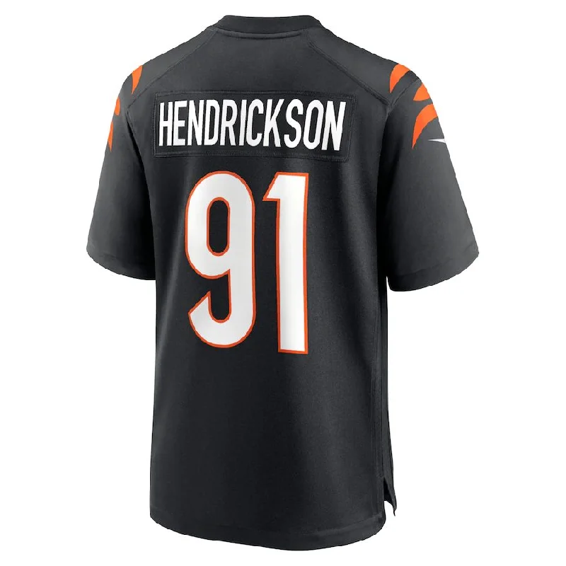 C.Bengals #91 Trey Hendrickson Black Team Game Jersey Stitched American Football Jerseys-NFL Sports Fan Jerseys -