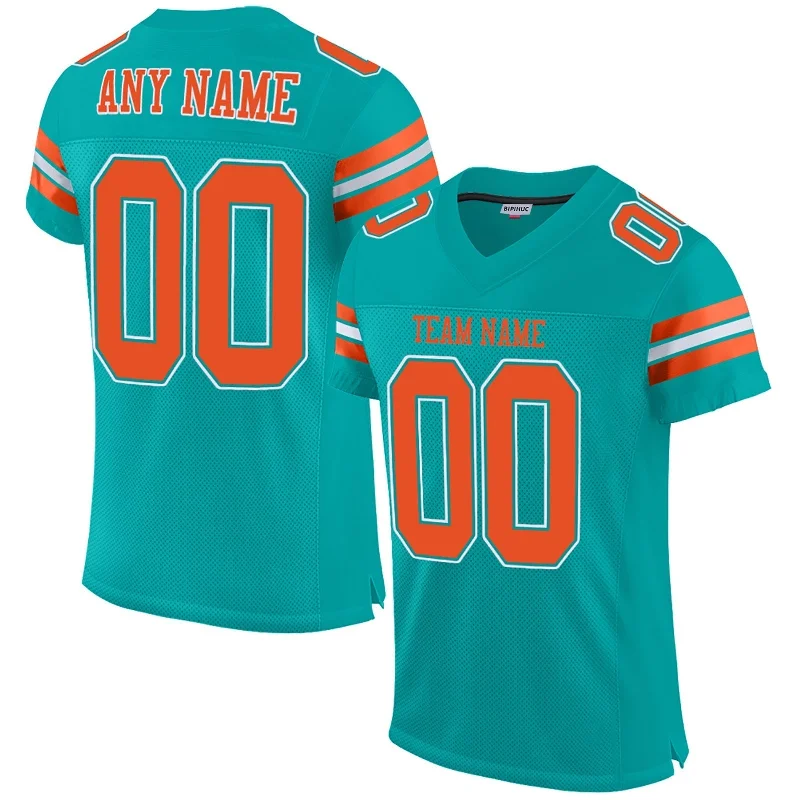 Custom M.Dolphins Football Jerseys for Personalize Sports Shirt Design Stitched Name And Number Christmas Birthday Gift-NBA Big & Tall Jerseys -