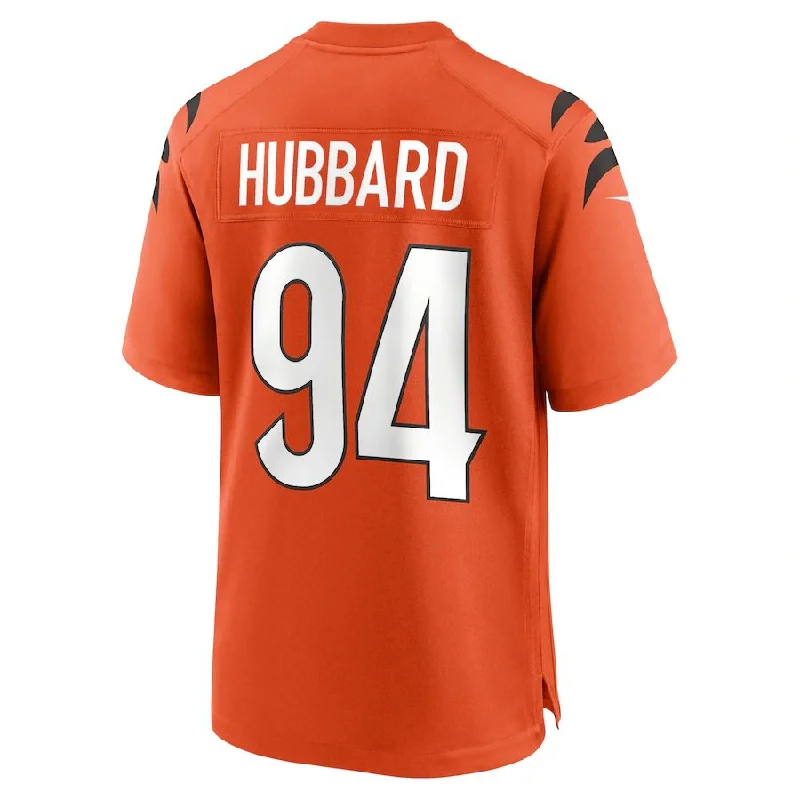 C.Bengals #94 Sam Hubbard Orange Alternate Game Jersey Stitched American Football Jerseys-NFL Big & Tall Football Jerseys -