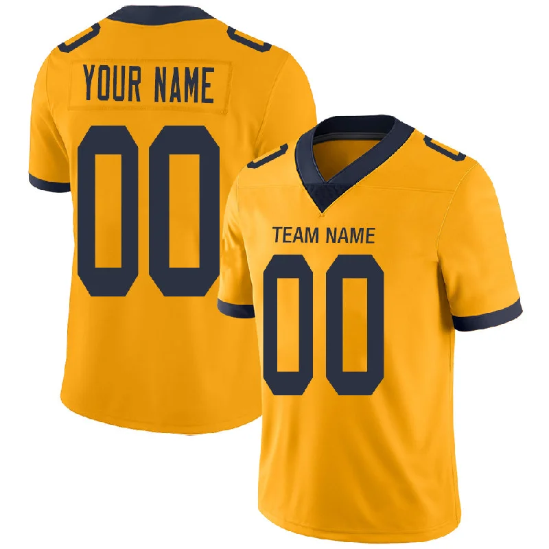 Custom LA.Chargers Stitched American Football Jerseys Personalize Birthday Gifts Gold Jersey-NBA City Edition Jerseys -