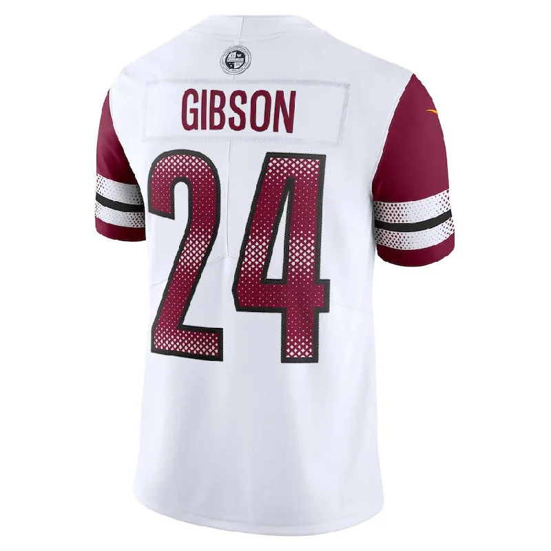 W.Commanders #24 Antonio Gibson White Vapor Limited Jersey Stitched American Football Jerseys-NFL Customizable Football Jerseys -