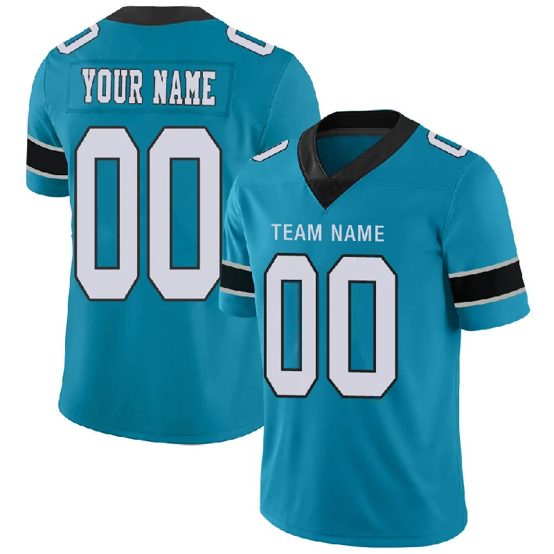 Custom C.Panther Stitched American Personalize Birthday Gifts Blue Jersey Football Jerseys-NBA Special Edition Jerseys -