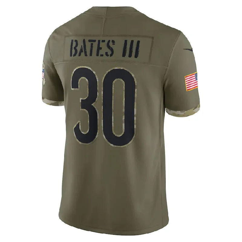 C.Bengals #30 Jessie Bates III Olive 2022 Salute To Service Limited Jersey. Stitched American Football Jerseys-NFL All-Star Game Jerseys -