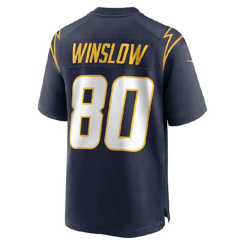 LA.Chargers #80 Kellen Winslow Navy Retired Player Jersey Stitched American Football Jerseys-NFL Home & Away Jerseys -