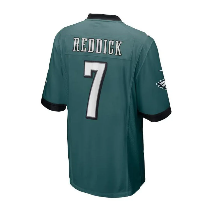 P.Eagles #7 Haason Reddick Super Bowl LVII Patch Game Jersey - Midnight Green Stitched American Football Jerseys-NFL Replica Team Jerseys -