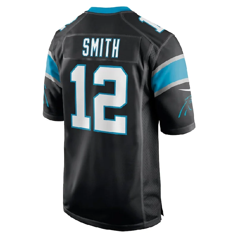 C.Panthers #12 Shi Smith Black Game Jersey Stitched American Football Jerseys-NFL Hall of Fame Jerseys -