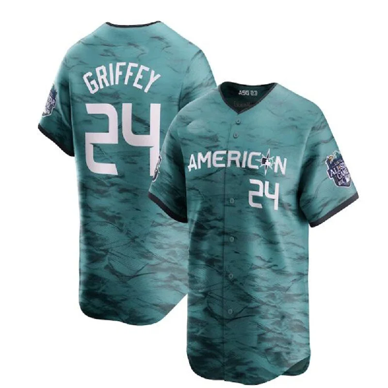 #24 Ken Griffey Jr. American League 2023 All-Star Game Limited Player Jersey - Teal Baseball Jerseys-NBA Team USA Jerseys -